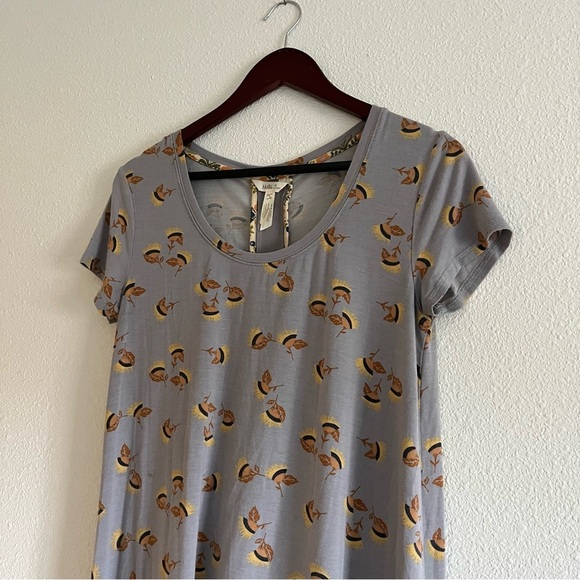Matilda Jane Item # 23617T Gray Fall T Shirt Dress Size Small - Picture 3 of 11